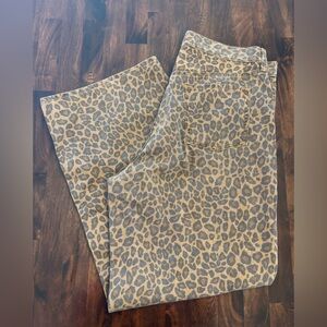 Old Navy Wide Leg Baggy Leopard | Size 16 TALL